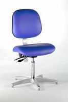 Chair, Ergonomic Chrome-plated Series, with Casters, Sar BaseBiofit Engineered Products